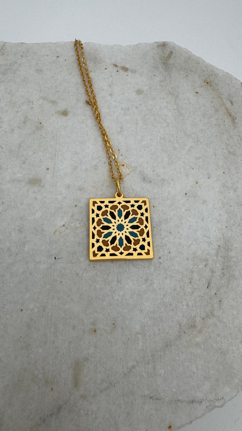 Arabesque Tile Necklace