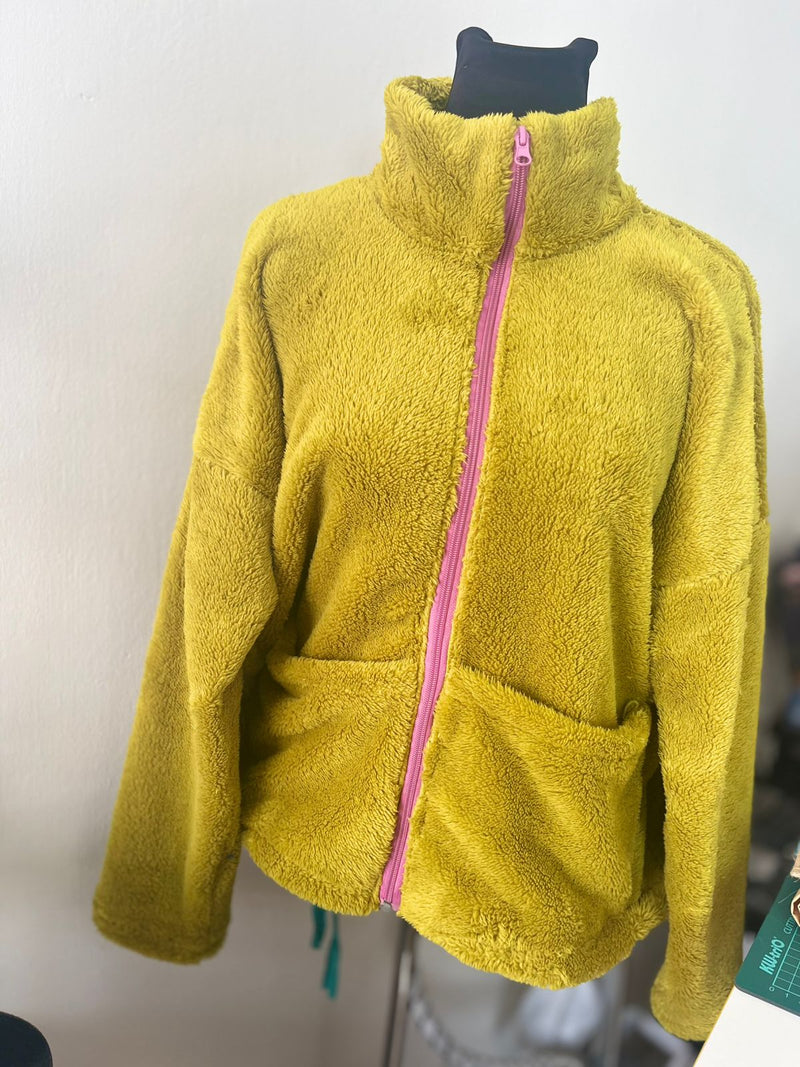 Mustard Colar zipper jackets