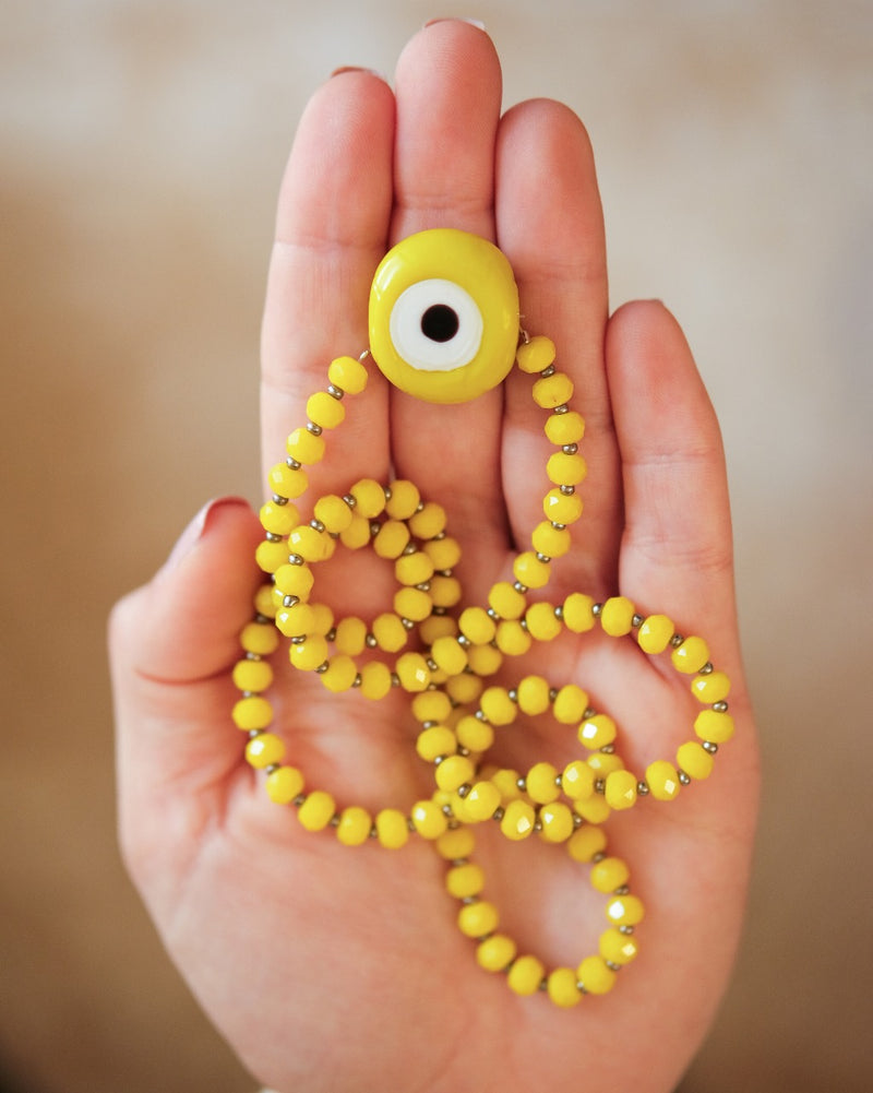 Yellow Masbaha/Necklace