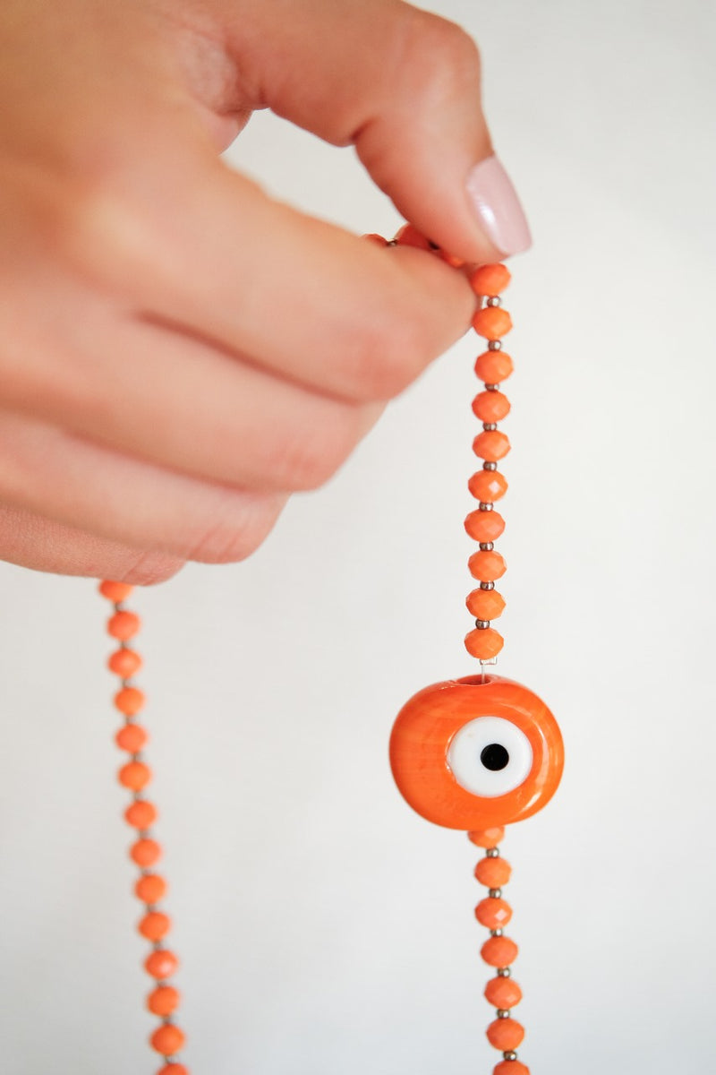 Orange Masbaha/Necklace